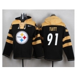 Nike Pittsburgh Steelers #91 Stephon Tuitt Black Player Pullover NFL Hoodie