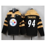 Nike Pittsburgh Steelers #94 Lawrence Timmons Black Player Pullover NFL Hoodie