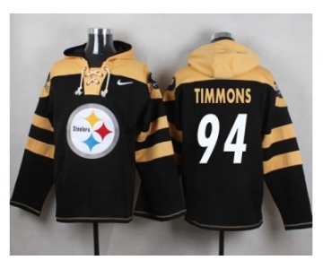 Nike Pittsburgh Steelers #94 Lawrence Timmons Black Player Pullover NFL Hoodie