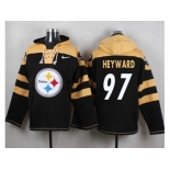 Nike Pittsburgh Steelers #97 Cameron Heyward Black Player Pullover NFL Hoodie