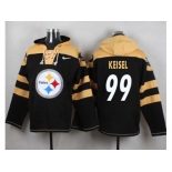 Nike Pittsburgh Steelers #99 Brett Keisel Black Player Pullover NFL Hoodie