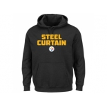 Pittsburgh Steelers Majestic Black Hot Phrase Pullover Hoodie