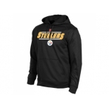 Pittsburgh Steelers Majestic Black Synthetic Hoodie Sweatshirt