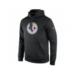 Pittsburgh Steelers Nike Black Practice Performance Pullover Hoodie