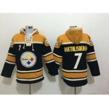 nike nfl jerseys pittsburgh steelers #7 roethlisberger yellow-black[pullover hooded sweatshirt]