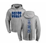 Football Indianapolis Colts #19 Johnny Unitas Ash Backer Pullover Hoodie