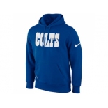 Indianapolis Colts Nike Royal Blue KO Wordmark Essential Hoodie