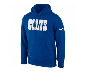 Indianapolis Colts Nike Royal Blue KO Wordmark Essential Hoodie