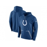 Men Indianapolis Colts Nike Royal Champ Drive Vapor Speed Performance Pullover Hoodie