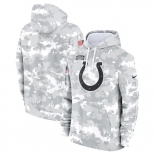 Men's Indianapolis Colts 2024 Arctic Camo Salute To Service Club Fleece Pullover Hoodie