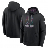 Men's Indianapolis Colts Black 2024 Crucial Catch Club Pullover Hoodie