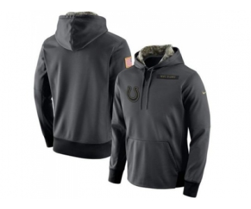 Men's Indianapolis Colts Nike Anthracite Salute to Service Player Performance Hoodie