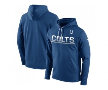 Men's Indianapolis Colts Nike Royal Sideline Circuit Pullover Performance Hoodie