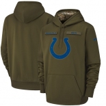 NFL Men's Indianapolis Colts Nike Olive Salute to Service Pullover Hoodie