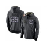 NFL Men's Nike Indianapolis Colts #29 Malik Hooker Stitched Black Anthracite Salute to Service Player Performance Hoodie