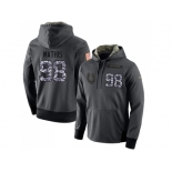 NFL Men's Nike Indianapolis Colts #98 Robert Mathis Stitched Black Anthracite Salute to Service Player Performance Hoodie