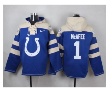 Nike Indianapolis Colts #1 Pat McAfee Royal Blue Player Pullover NFL Hoodie