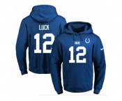 Nike Indianapolis Colts #12 Andrew Luck Royal Blue Name & Number Pullover NFL Hoodie