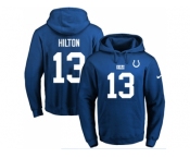 Nike Indianapolis Colts #13 T.Y. Hilton Royal Blue Name & Number Pullover NFL Hoodie