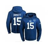 Nike Indianapolis Colts #15 Phillip Dorsett Royal Blue Name & Number Pullover NFL Hoodie