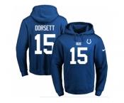 Nike Indianapolis Colts #15 Phillip Dorsett Royal Blue Name & Number Pullover NFL Hoodie