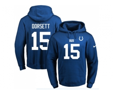 Nike Indianapolis Colts #15 Phillip Dorsett Royal Blue Name & Number Pullover NFL Hoodie