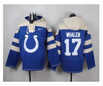 Nike Indianapolis Colts #17 Griff Whalen Royal Blue Player Pullover NFL Hoodie