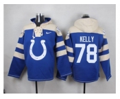 Nike Indianapolis Colts #78 Ryan Kelly Royal Blue Player Pullover Hoodie