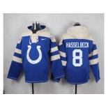 Nike Indianapolis Colts #8 Matt Hasselbeck Royal Blue Player Pullover NFL Hoodie