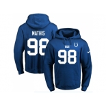 Nike Indianapolis Colts #98 Robert Mathis Royal Blue Name & Number Pullover NFL Hoodie