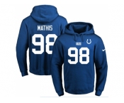 Nike Indianapolis Colts #98 Robert Mathis Royal Blue Name & Number Pullover NFL Hoodie