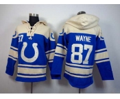 nike nfl jerseys indianapolis colts #87 wayne cream-blue[pullover hooded sweatshirt]