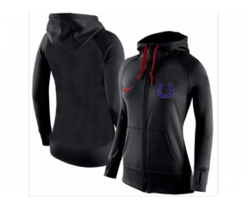 Women Nike Indianapolis Colts Full-Zip Performance Hoodie Black