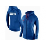 Women Nike Indianapolis Colts Full-Zip Performance Hoodie Blue