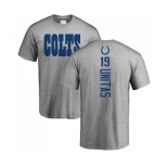 Football Indianapolis Colts #19 Johnny Unitas Ash Backer T-Shirt