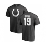 Football Indianapolis Colts #19 Johnny Unitas Ash One Color T-Shirt