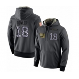 Football Men's New York Giants #18 Bennie Fowler Stitched Black Anthracite Salute to Service Player Performance Hoodie