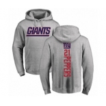 Football New York Giants #21 Jabrill Peppers Ash Backer Pullover Hoodie