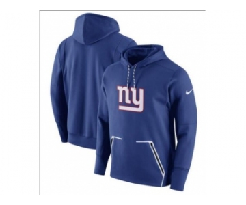 Men New York Giants Nike Royal Champ Drive Vapor Speed Performance Pullover Hoodie