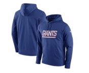 Men New York Giants Nike Royal Circuit Wordmark Essential Performance Pullover Hoodie