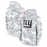 Men's New York Giants 2024 Arctic Camo Salute To Service Club Fleece Pullover Hoodie