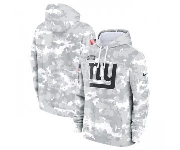 Men's New York Giants 2024 Arctic Camo Salute To Service Club Fleece Pullover Hoodie