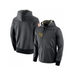 Men's New York Giants Nike Anthracite Salute to Service Player Performance Hoodie