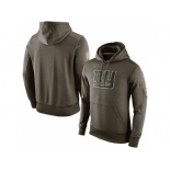 Men''s New York Giants Nike Olive Salute To Service KO Performance Hoodie