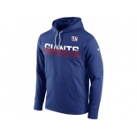 Men's New York Giants Nike Royal Sideline Circuit Pullover Performance Hoodie