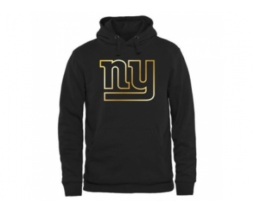 Men''s New York Giants Pro Line Black Gold Collection Pullover Hoodie