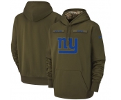 NFL Men's New York Giants Nike Olive Salute to Service Pullover Hoodie