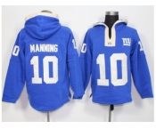 New York Giants #10 Eli Manning Royal Blue Player Winning Method Pullover NFL Hoodie