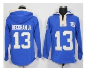 New York Giants #13 Odell Beckham Jr Royal Blue Player Winning Method Pullover NFL Hoodie