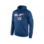 New York Giants Nike Royal Kick Off Staff Performance Pullover Hoodie